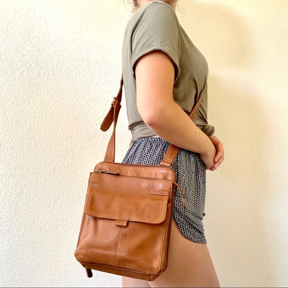 Vintage Fossil Messenger Bag